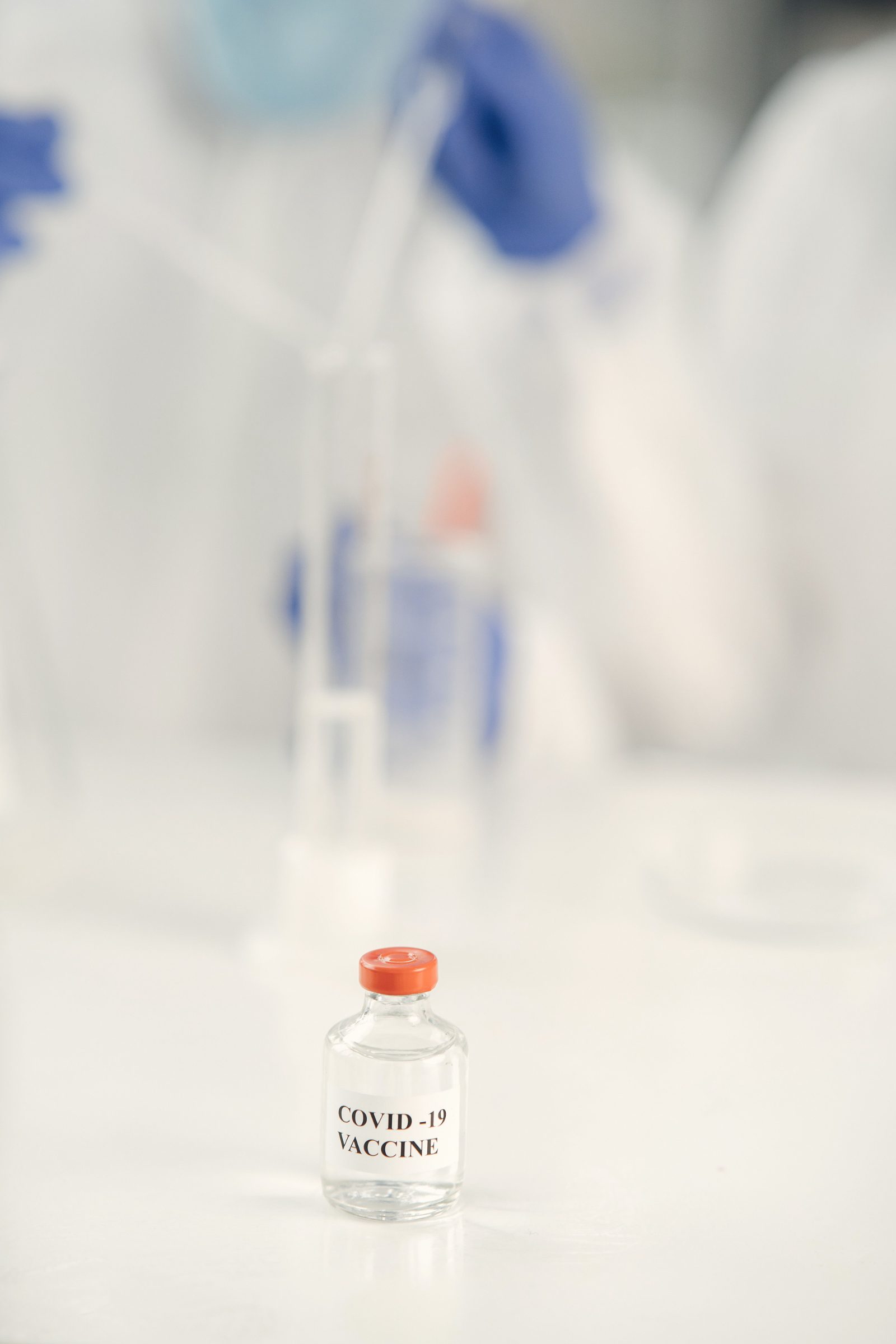 The AI-designed shot is delivered needle-free, via a microfluidic jet.